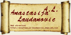 Anastasija Laudanović vizit kartica